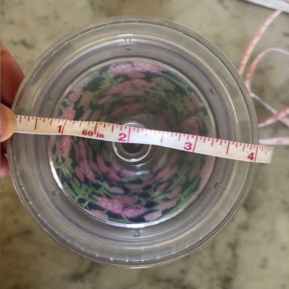 LILLY PULITZER Travel Tumbler with Twist On Lid Navy Pink Green Floral P… - Picture 11 of 12